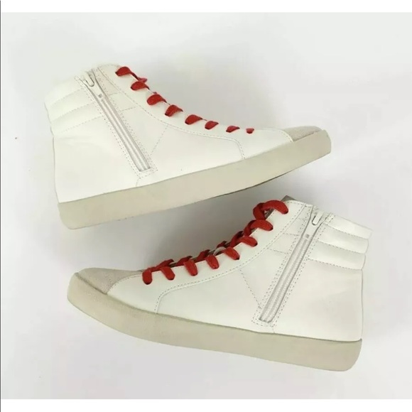 NEW Steve Madden Bumping White High Tops - 5.5 - Picture 3 of 7